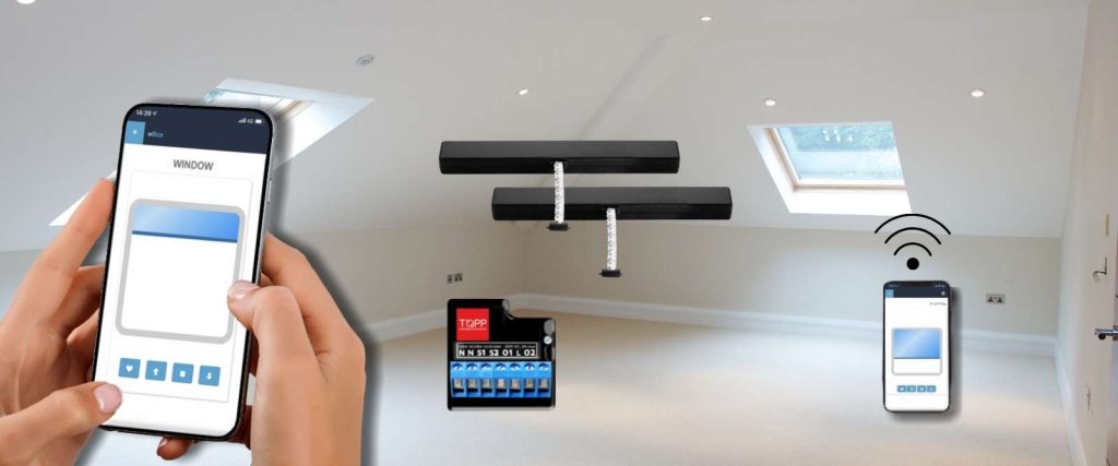 Controllo finestre con smartphone