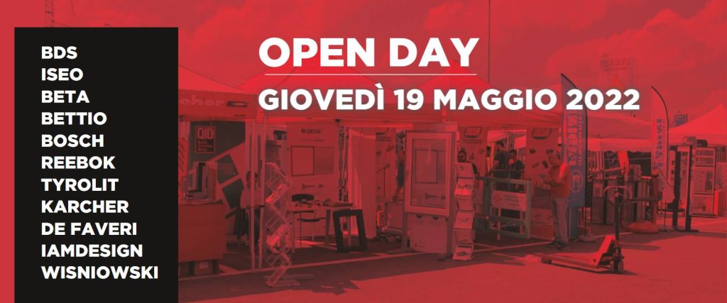 OPEN DAY 19 MAggio